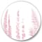 Designart - Blush Pinkeucalyptus and Palm Branches - Shabby Chic Metal Circle Wall Art